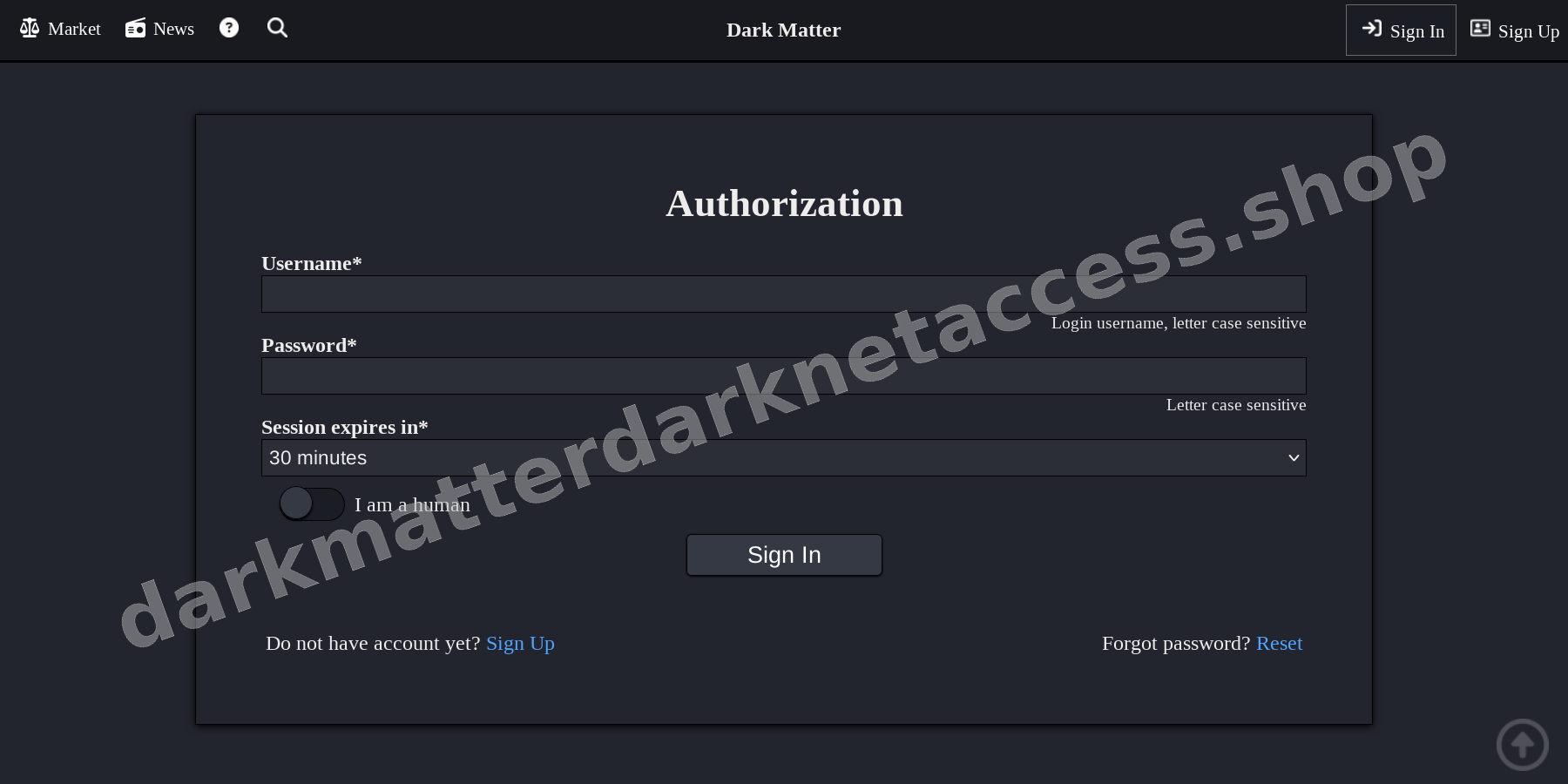 User Login Interface