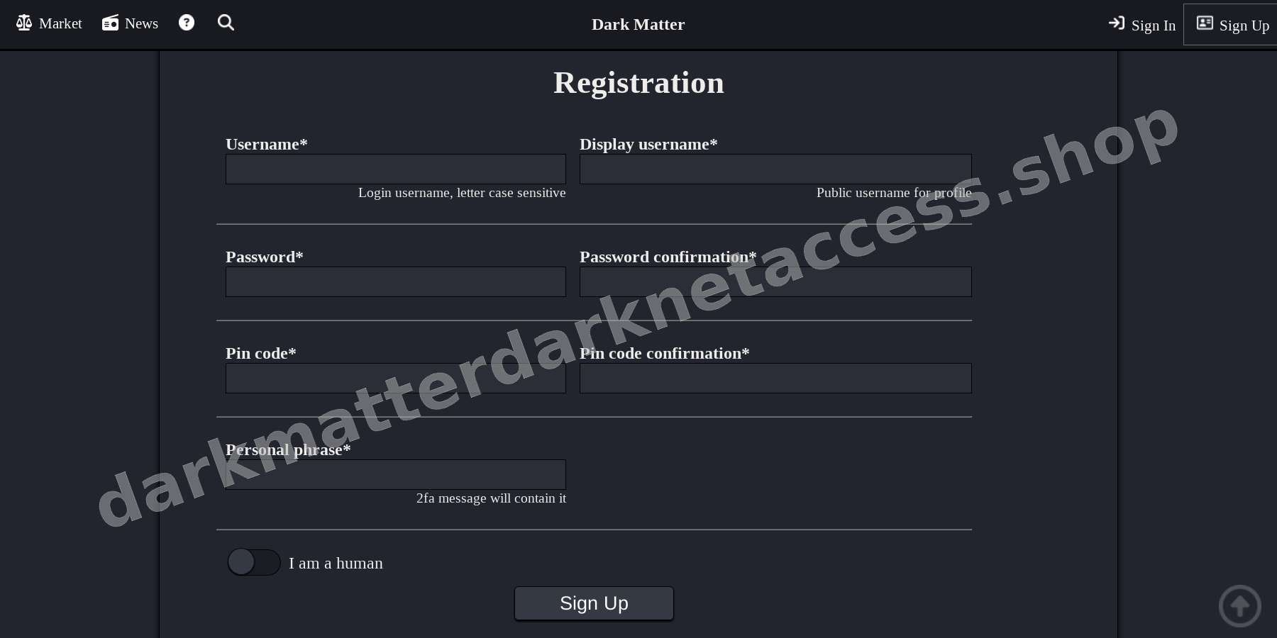 Account Registration Page